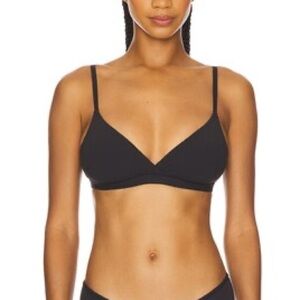 Skims Fits Everybody Crossover Bralette Onyx Black Size Medium